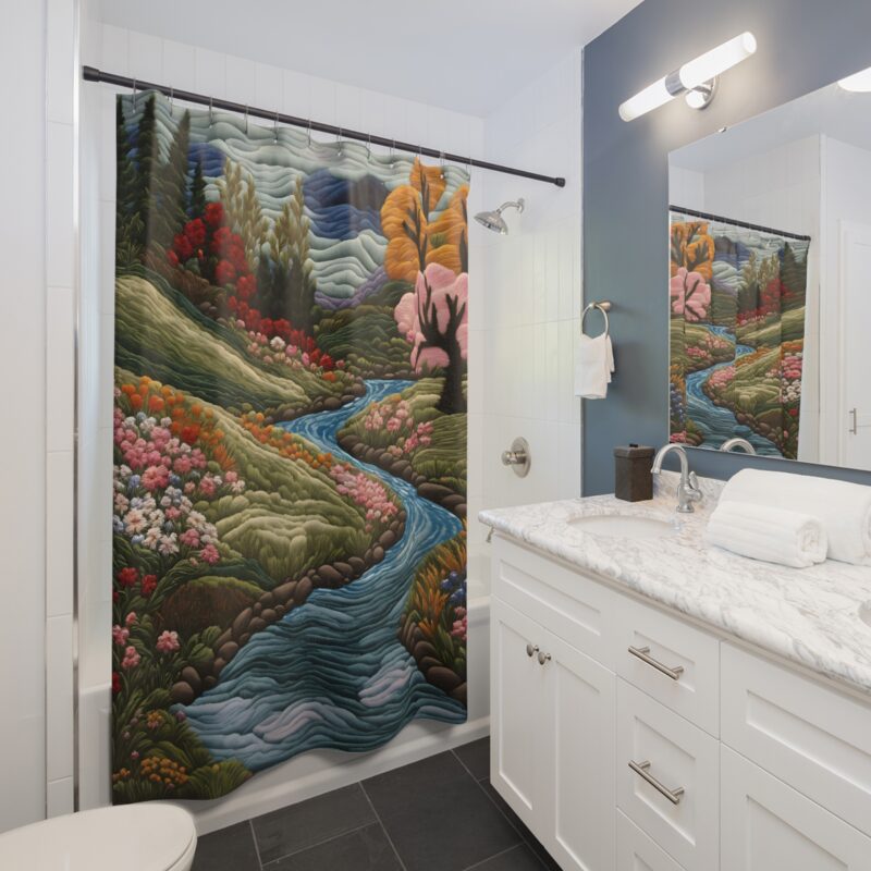 Dreamy Vista Shower Curtain - Image 4
