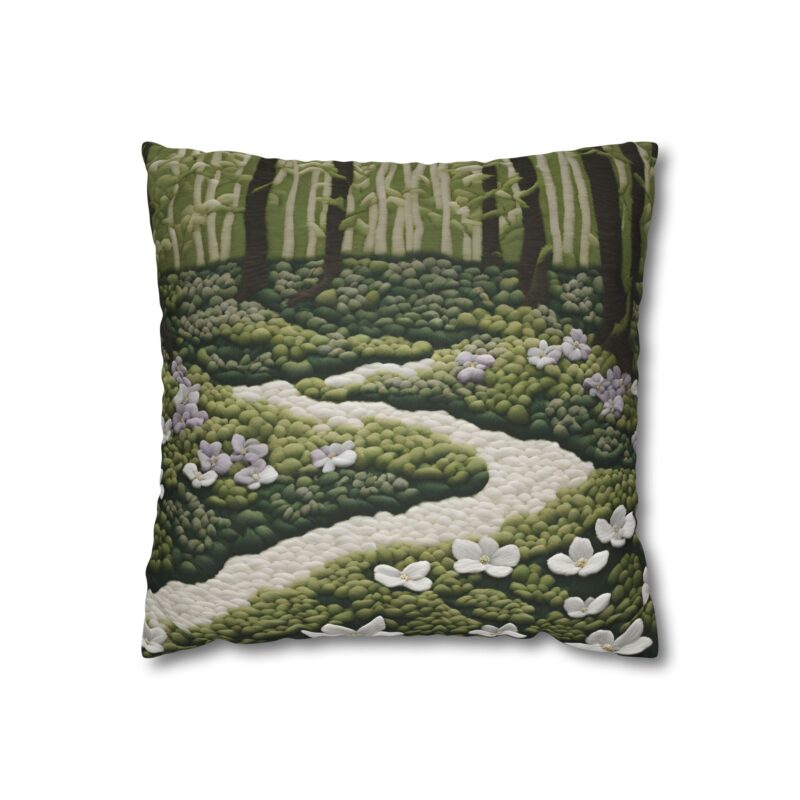 Wildflower Trail Faux Suede Pillowcase - Image 2