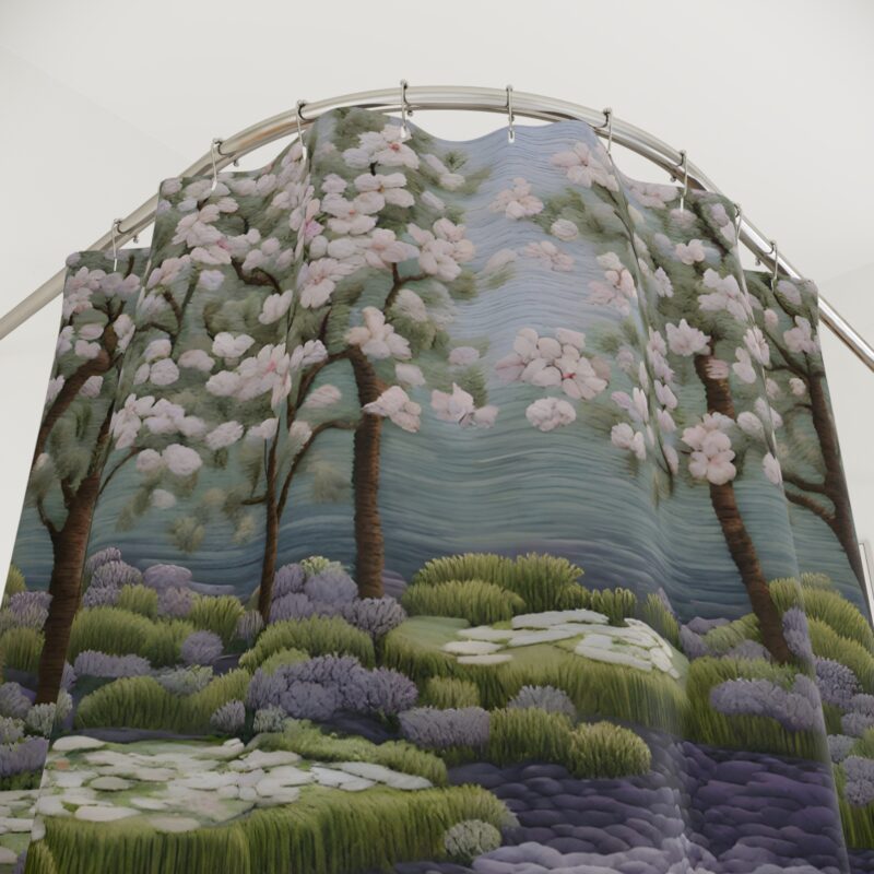 Serene Waters Shower Curtain - Image 3