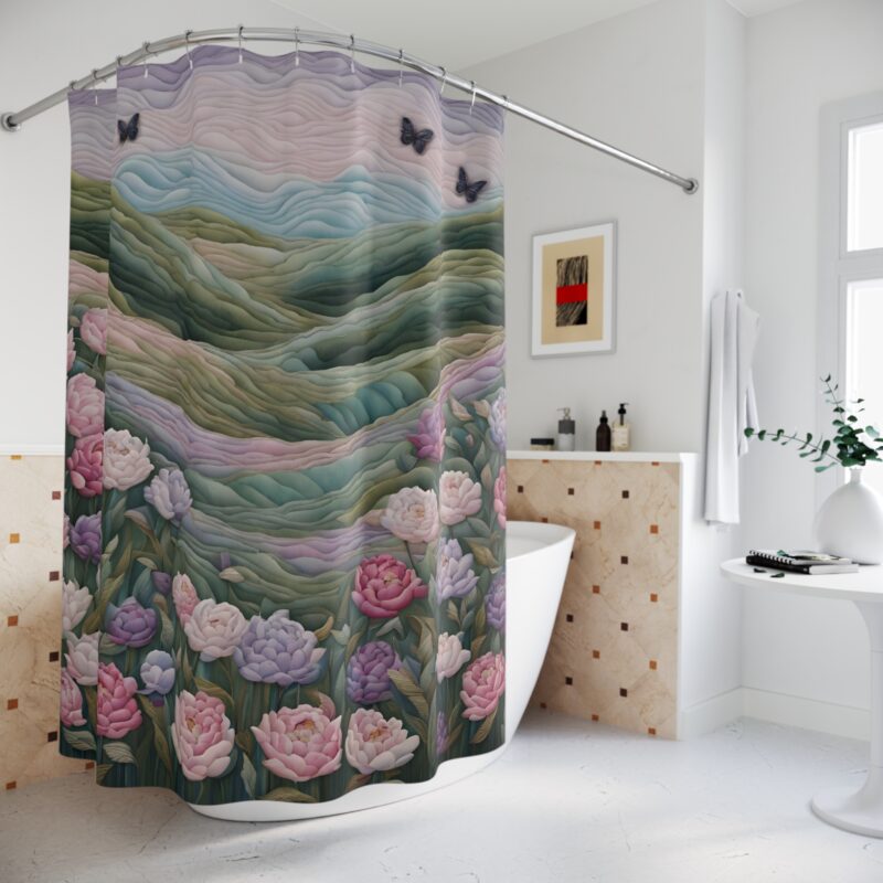 Twilight Petals Shower Curtain