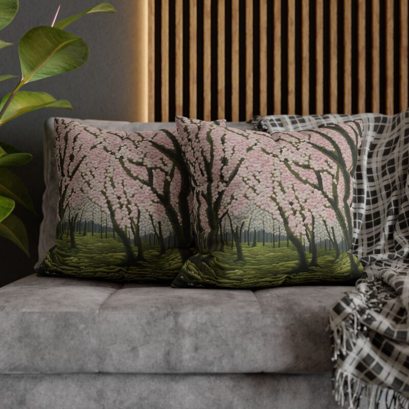 Spring Orchard Spun Polyester Pillowcase - Image 5