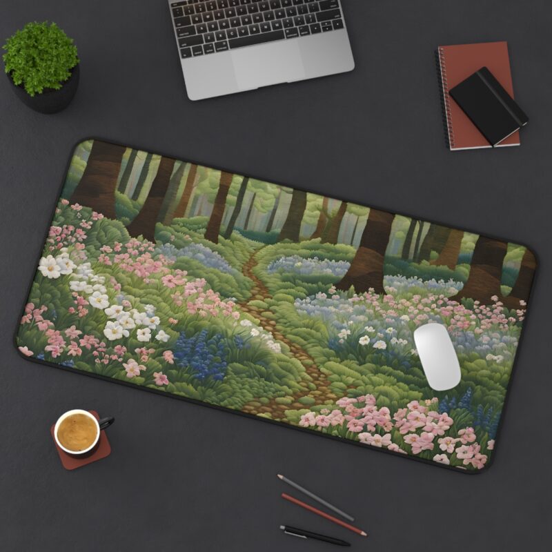 Verdant Whispers Desk Mat - Image 5