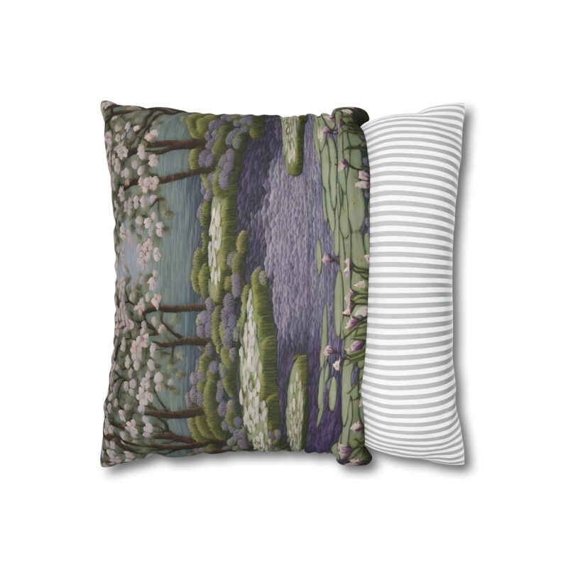 Lilac Dusk Faux Suede Pillowcase - Image 3