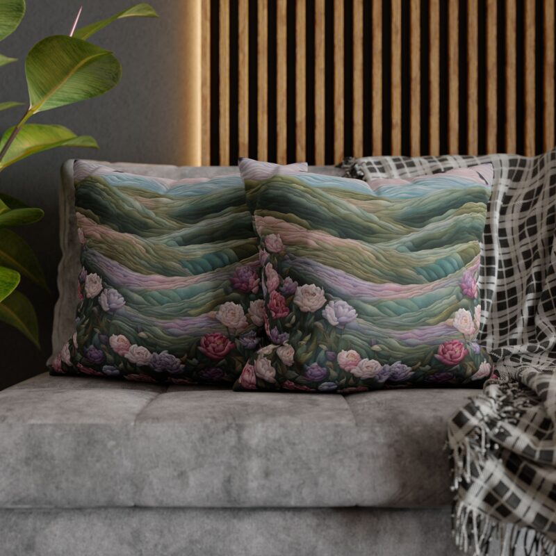 Blush Meadows Spun Polyester Pillowcase - Image 5