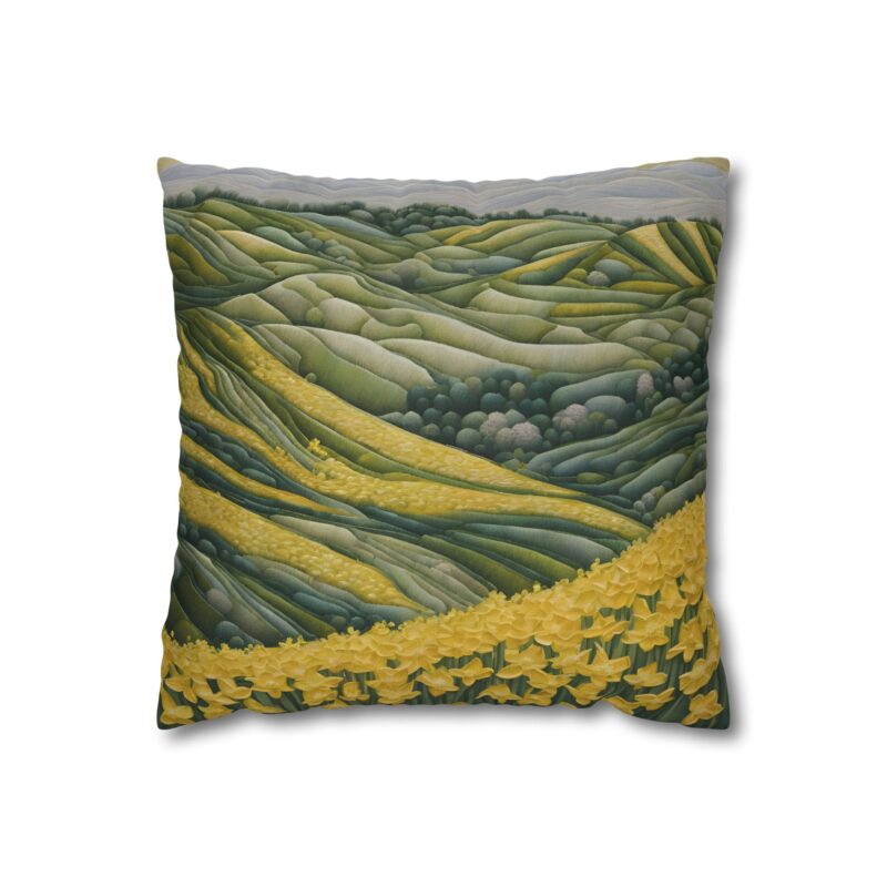 Daffodil Fields Spun Polyester Pillowcase - Image 2