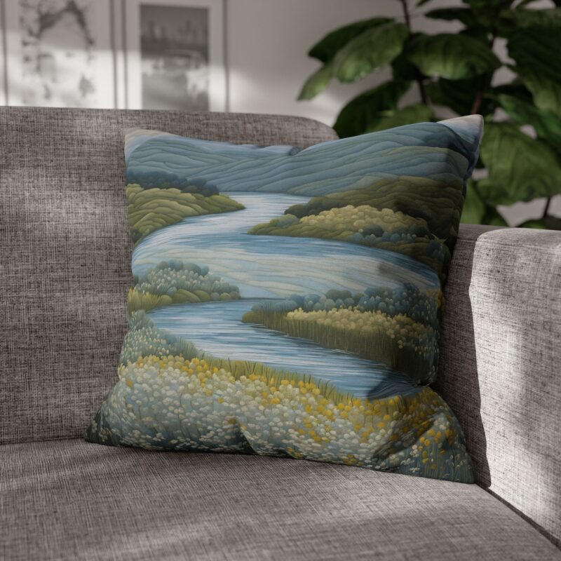 Serene Waters Spun Polyester Pillowcase