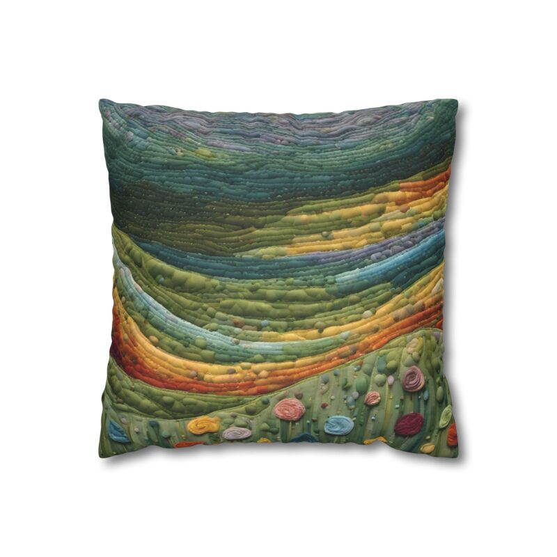 Threaded Hills Faux Suede Pillowcase - Image 2