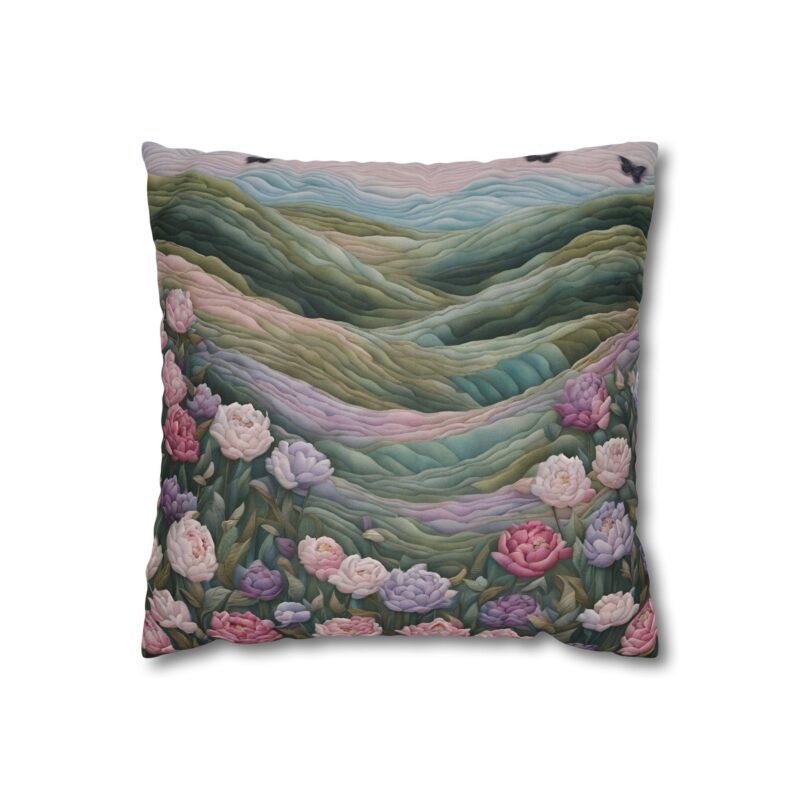 Blush Meadows Spun Polyester Pillowcase - Image 2