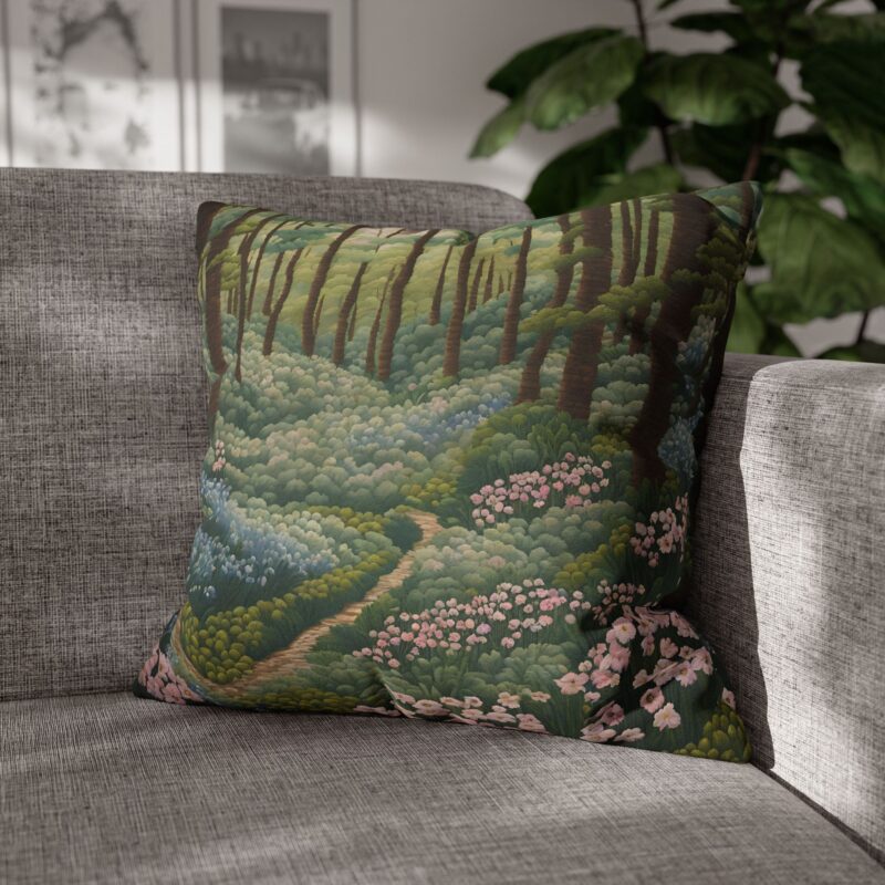 Floral Forest Spun Polyester Pillowcase