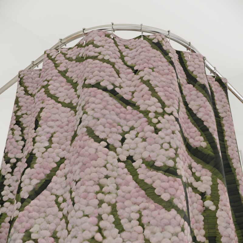 Whispering Sakura Shower Curtain - Image 3