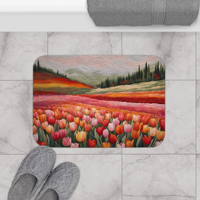 Scarlet Crest Bath Mat - Image 4