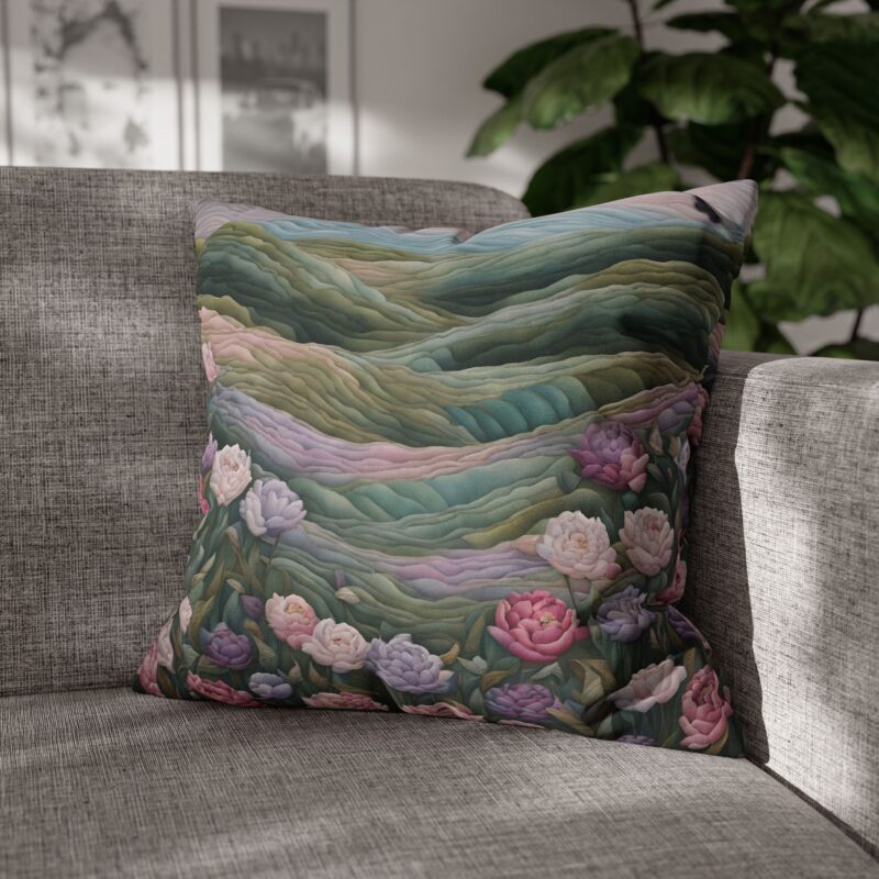 Blush Meadows Spun Polyester Pillowcase