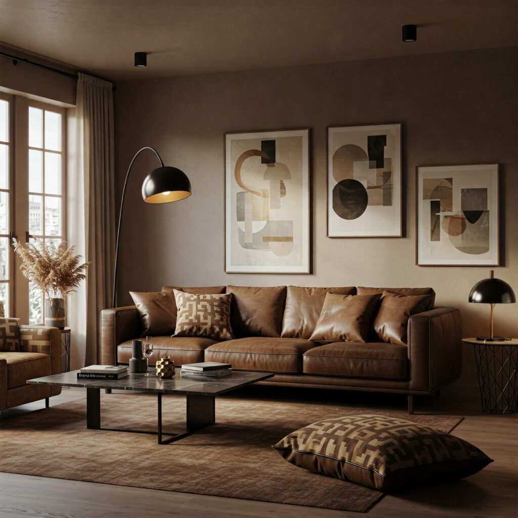 Brown Living Room Ideas 2